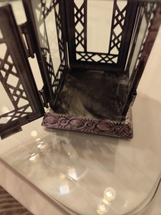 Farol decorativo plata