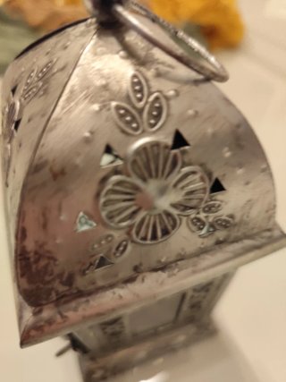Farol decorativo plata