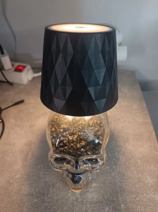 Lámpara Diseño Calavera Transparente