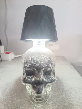 Lámpara Diseño Calavera Transparente