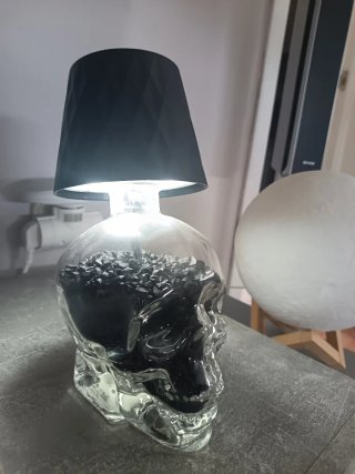 Lámpara Diseño Calavera Transparente