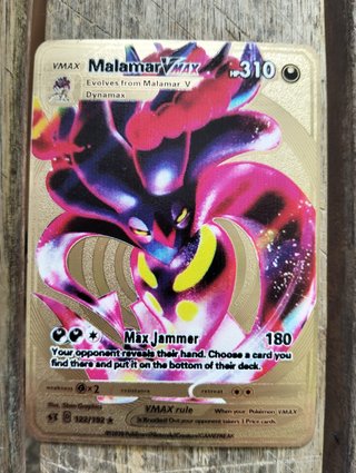 Carta Pokémon Malamar VMAX Metalizada