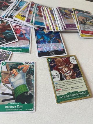 Lote 170 cartas One Piece OP 17