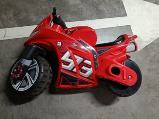 Moto de Juguete Grande Roja