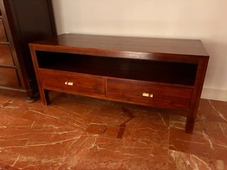 Mobile TV in legno di teak Alquería