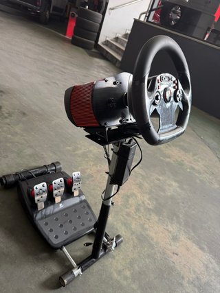 Volante Fanatec y Pedales Logitech