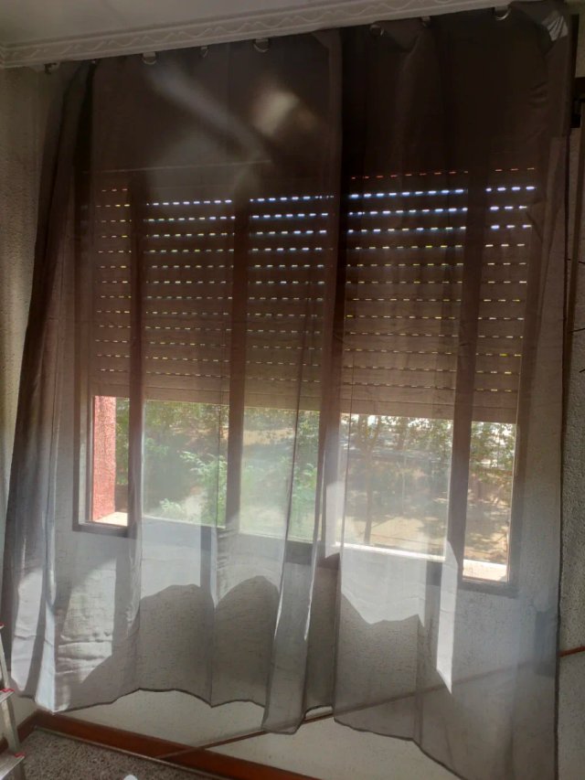 Cortina tipo Lino fino transpr.225x300 Gris oscuro