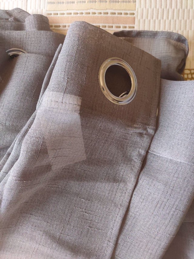 Cortina tipo Lino fino transpr.225x300 Gris oscuro
