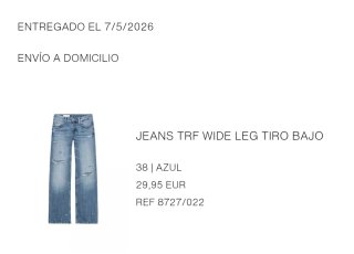 Pantalón vaquero wide leg Zara