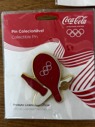 Lote 5 pins Coca Cola Rio 2016 JJOO