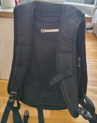 Mochila de moto COURSE negra. Nunca se ha usado.
