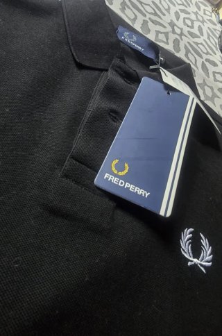 Polo Fred Perry Talla S Negro Nuevo