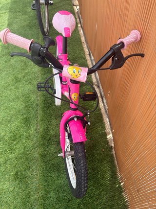 Bicicleta infantil 16 rosa Tweety