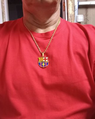 Cadena Chapado Oro Laminado FC Barcelona
