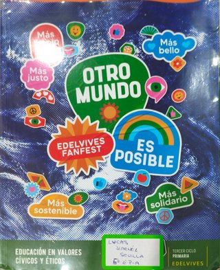Libro Valores semi nuevo poco usado.Edelvives