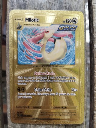 Carta Pokémon Milotic Dorada Fase 1