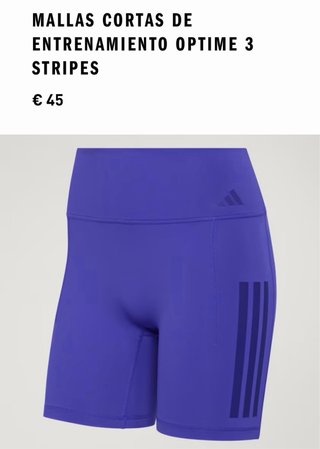 Mallas Cortas Adidas Optime 3S L Morado