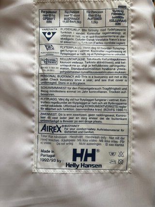 HH Chaleco flotación Helly Hansen Vintage