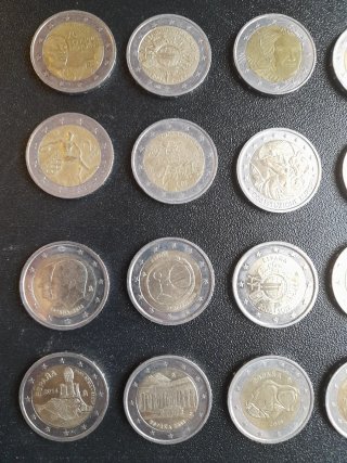 Lote 19 Monedas 2 Euros Conmemorativas