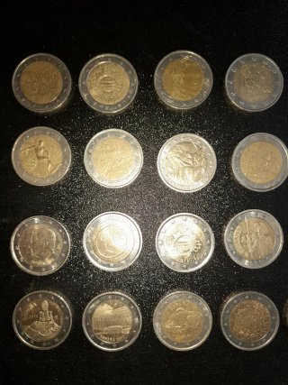 Lote 19 Monedas 2 Euros Conmemorativas