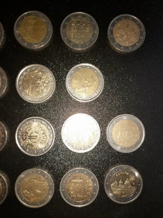 Lote 19 Monedas 2 Euros Conmemorativas