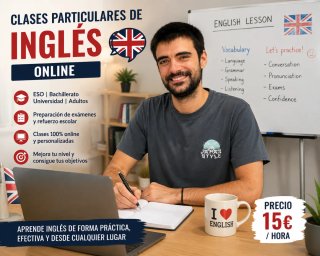 Clases particulares de inglés 15€
