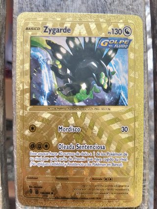 Carta Pokémon Zygarde PS 130 Dorada