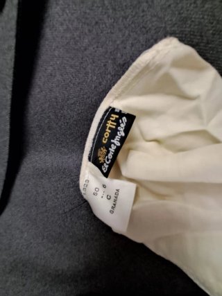 Traje de lana gris de caballero