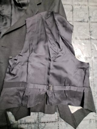 Traje de lana gris de caballero