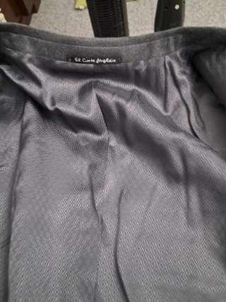 Traje de lana gris de caballero