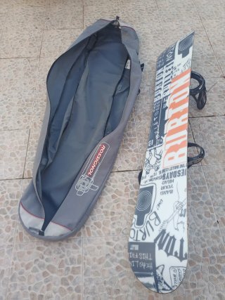 Tabla Snow Burton + Fijaciones + Funda