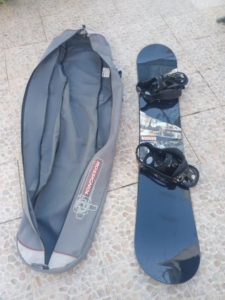 Tabla Snow Burton + Fijaciones + Funda