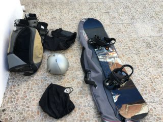 Tabla Snow Burton + Fijaciones + Funda