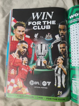 Programa oficial de final de la Carabao Cup 2025