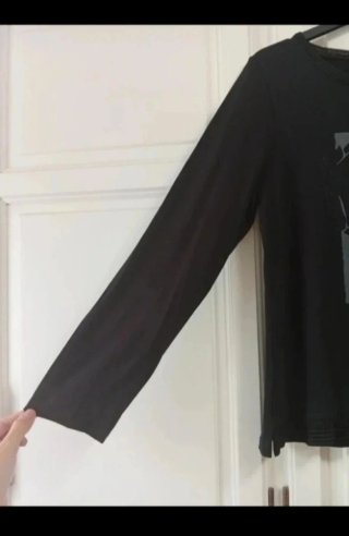Camiseta estampada negra