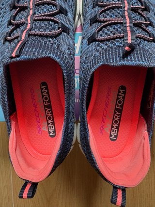Zapatillas Skechers Azul y Rosa