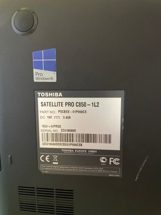 Portátil Toshiba Negro satellite pro