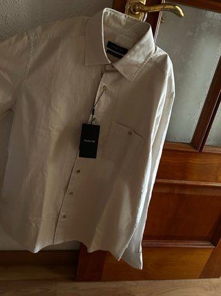 Camisa Massimo Dutti Beige Nueva