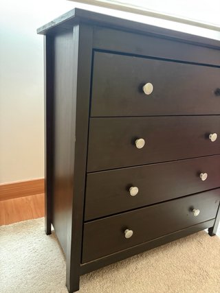 Cómoda de madera 4 cajones