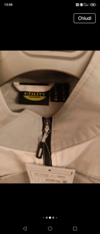 Giacca Diadora uomo Tg M nuovo con cartellino