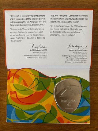 2 Scatole con Medaglie Giochi Olimpici Rio 2016