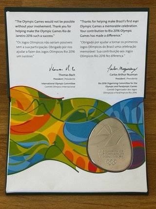2 Scatole con Medaglie Giochi Olimpici Rio 2016