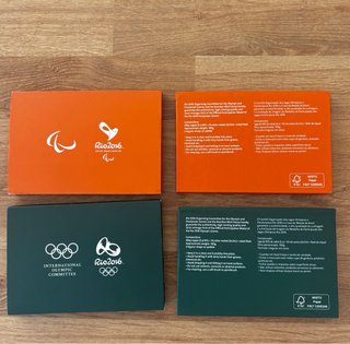 2 Scatole con Medaglie Giochi Olimpici Rio 2016
