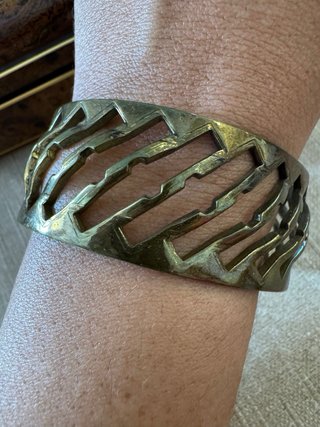 Brazalete vintage calado años 60-80