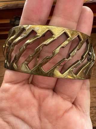 Brazalete vintage calado años 60-80