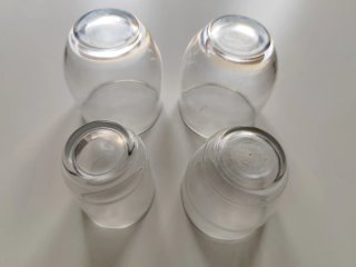Lote 4 Vasos Cristal Variados