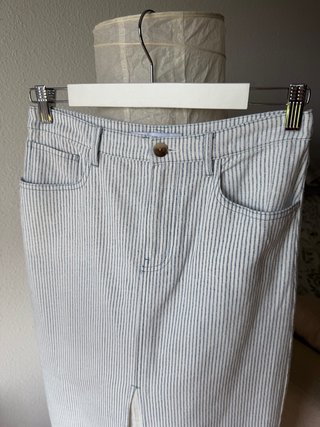 Falda midi Zara rayas verticales S