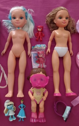 Lote Nancys + muñecas + accesorios