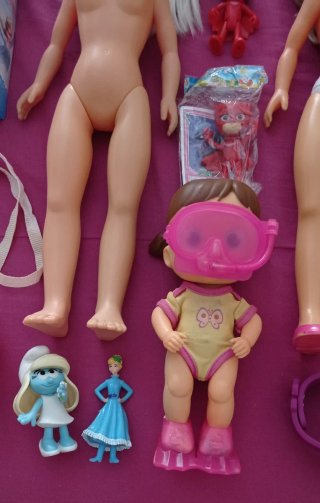 Lote Nancys + muñecas + accesorios