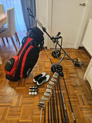 Pack Golf: Bolsa, Carro, Palos y Zapatillas500